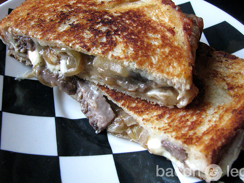 Steak and Mushroom Grilled Cheese