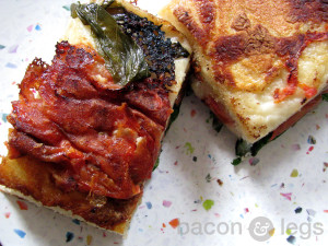 Caprese Grilled Cheese on Focaccia
