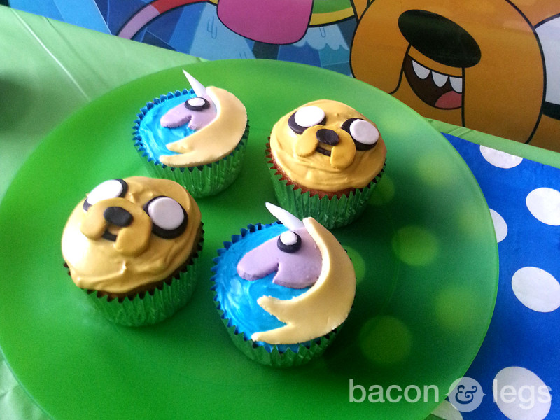 Jake and Rainicorn Cupcakes