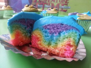 Lady Rainicorn Cupcakes