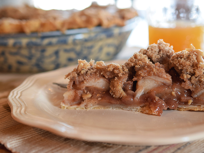 Bourbon Caramel Apple Pie