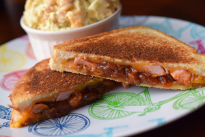 Pork 'n' Bean Grilled Cheese