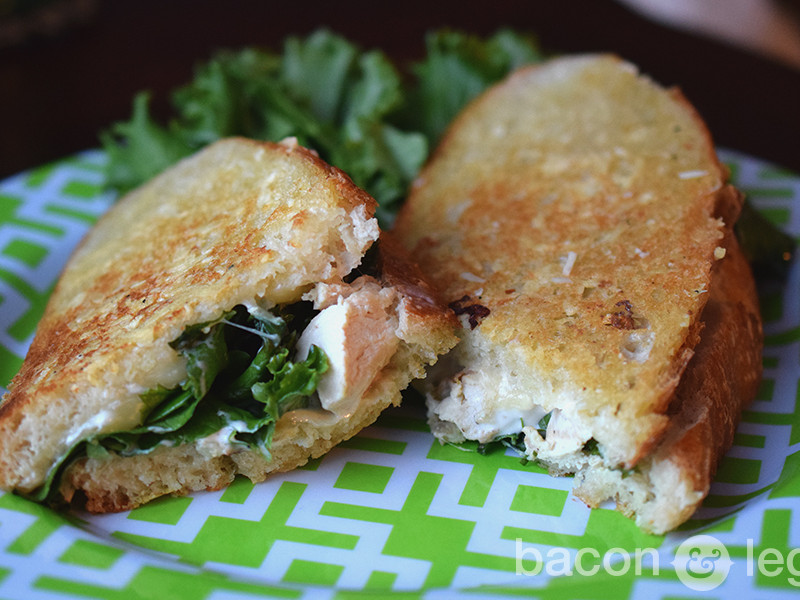 Chicken Caesar Salad Grilled Cheese