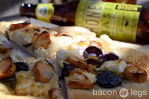 Bison Honey Basil Ale Chicken Flatbread