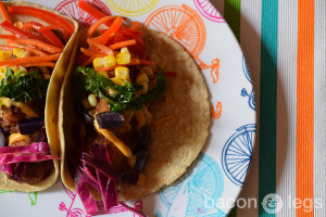 Fish Tacos and Rainbow Slaw