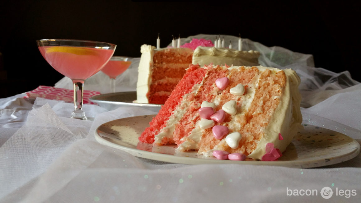 Pink Lemonade Ombré Layer Cake