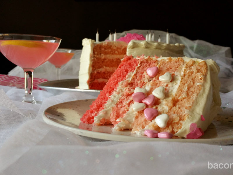 Pink Lemonade Ombré Layer Cake